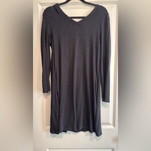 Charcoal Long Sleeve Dress
